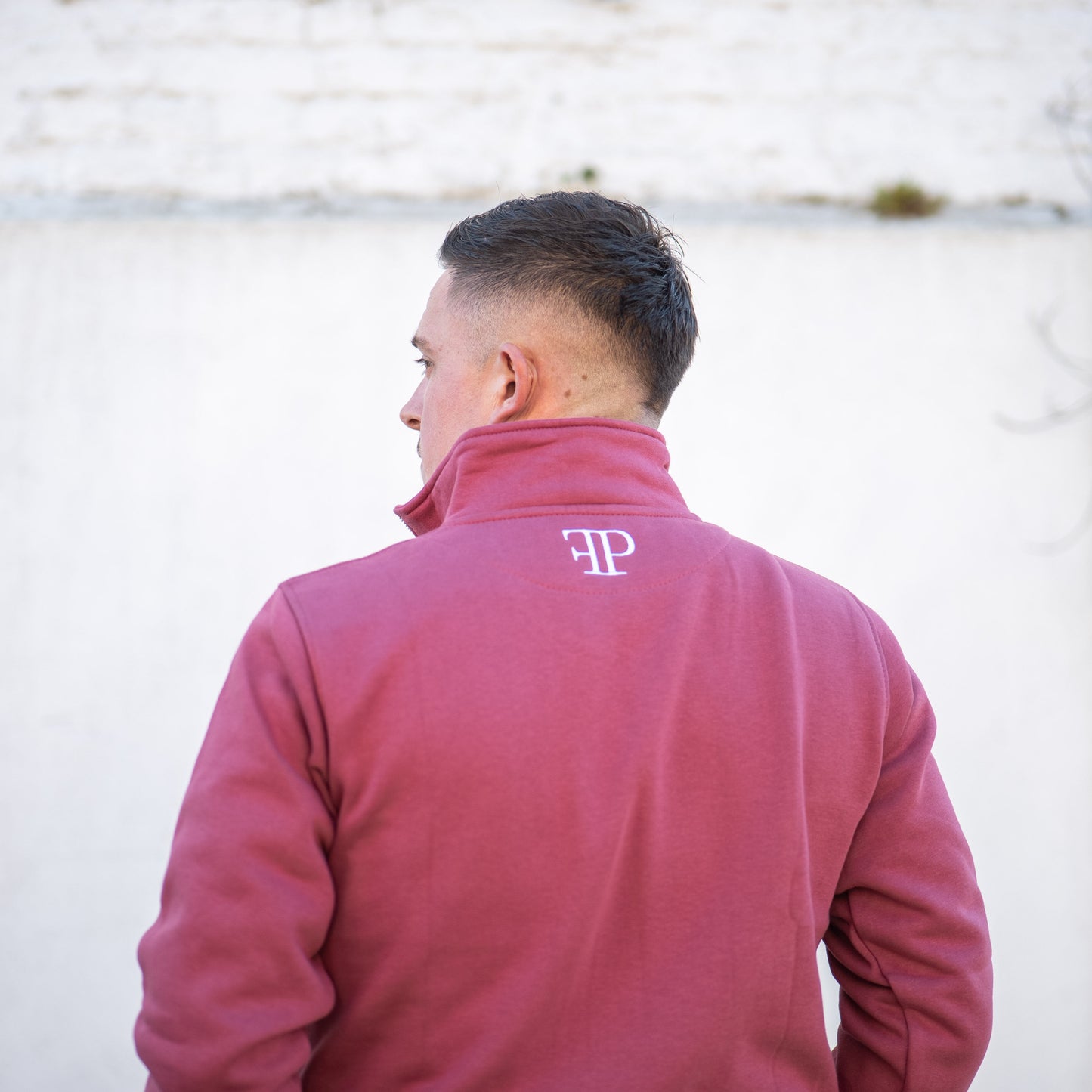 The Deluxe 1/4 Zip - Mens - Berry