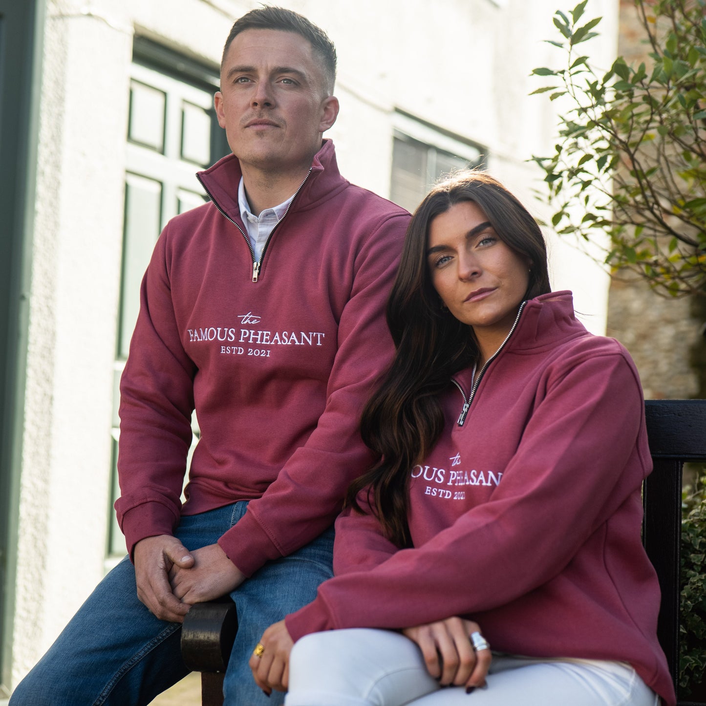 The Deluxe 1/4 Zip - Mens - Berry