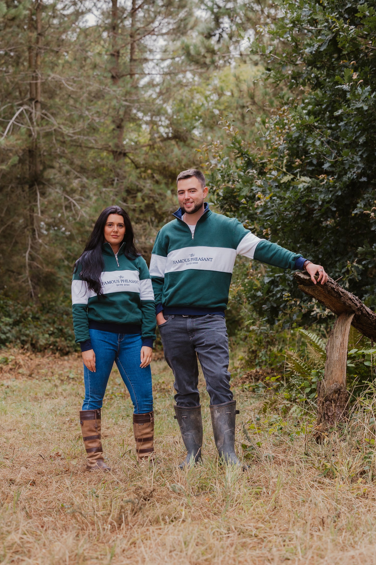 The Sheringham 1/4 Zip - Mens - Forest Green