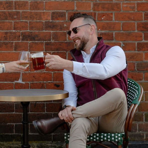 The Sandringham Gilet - Mens - Wine