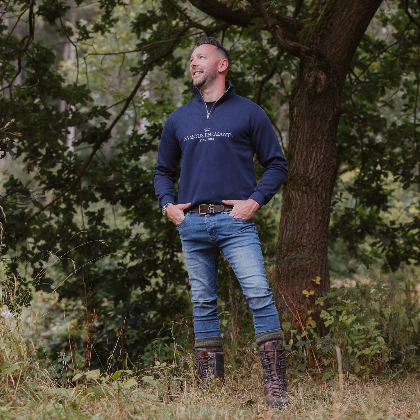 The Deluxe 1/4 Zip - Mens - Navy