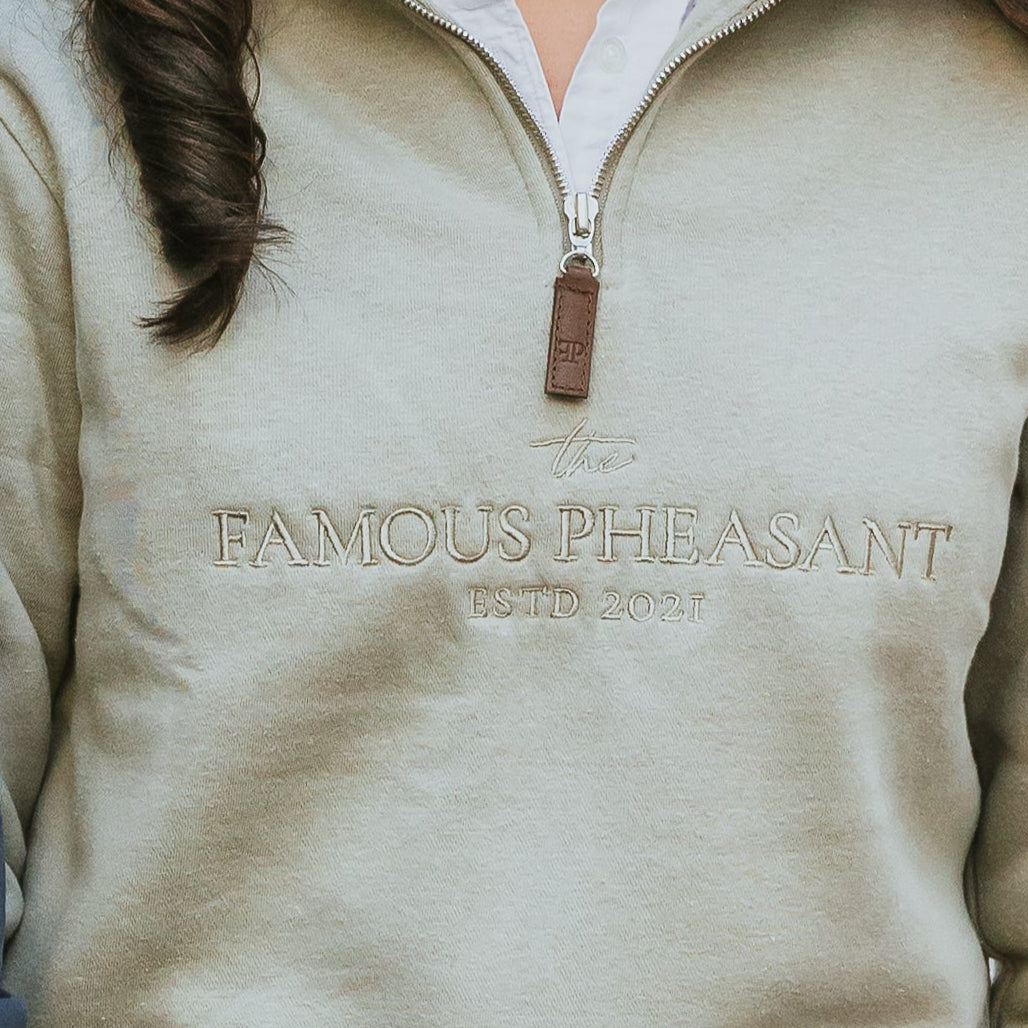 The Felbrigg 1/4 Zip - Womens - Sage Green