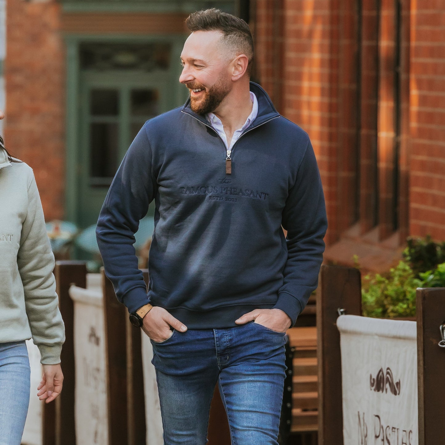 The Felbrigg 1/4 Zip - Mens - Midnight Navy