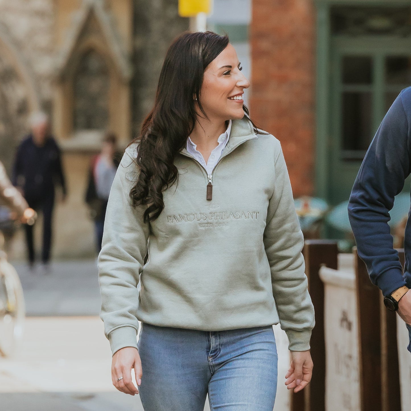 The Felbrigg 1/4 Zip - Womens - Sage Green