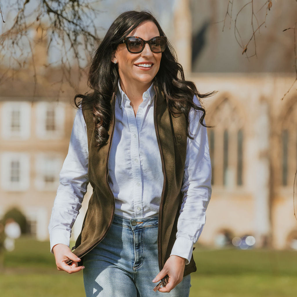 The Sandringham Gilet - Womens - Olive Green