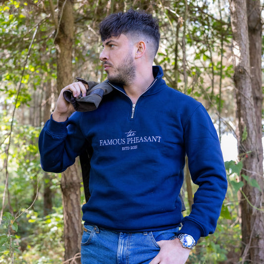 The Deluxe 1/4 Zip - Mens - Navy