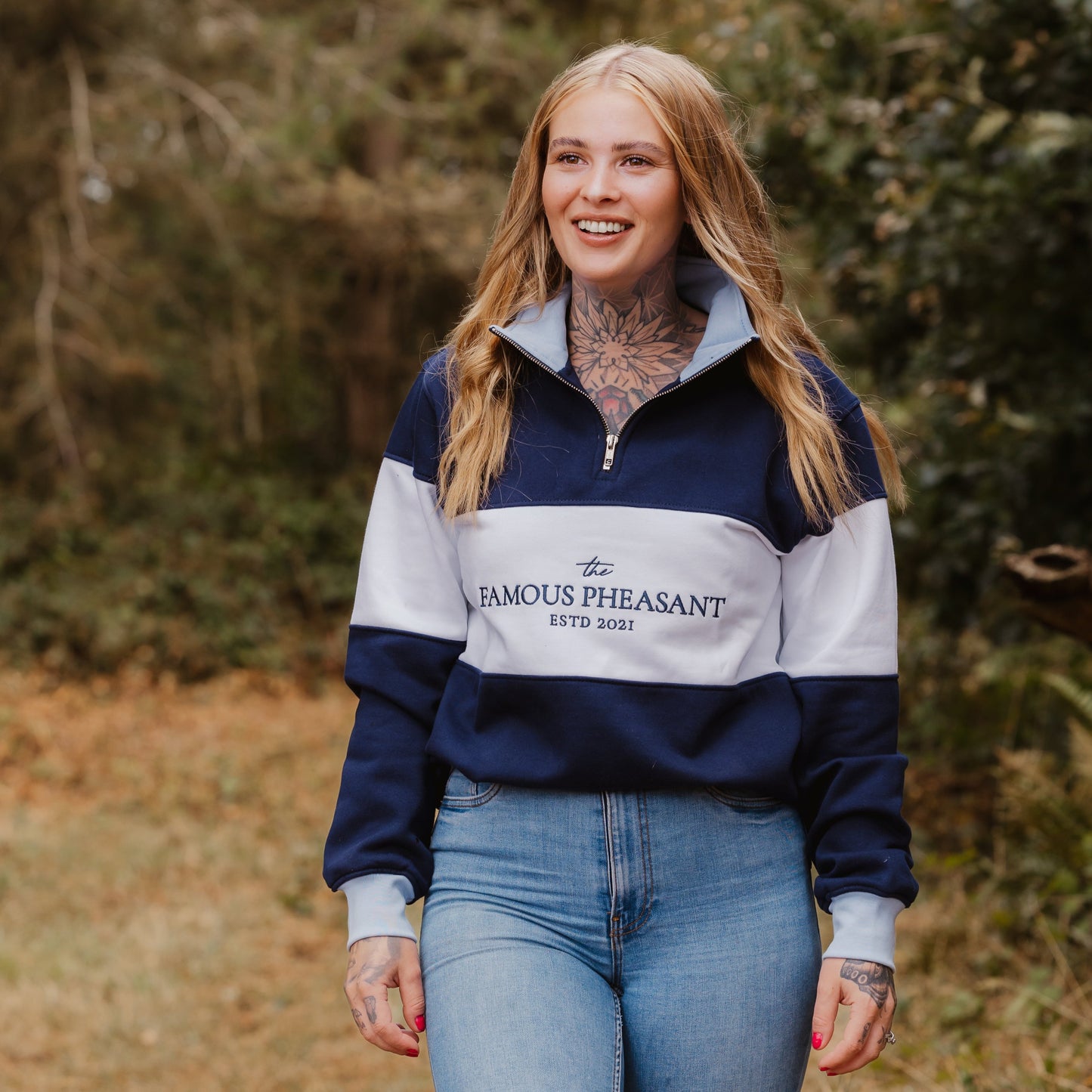 The Sheringham 1/4 Zip - Womens - Navy