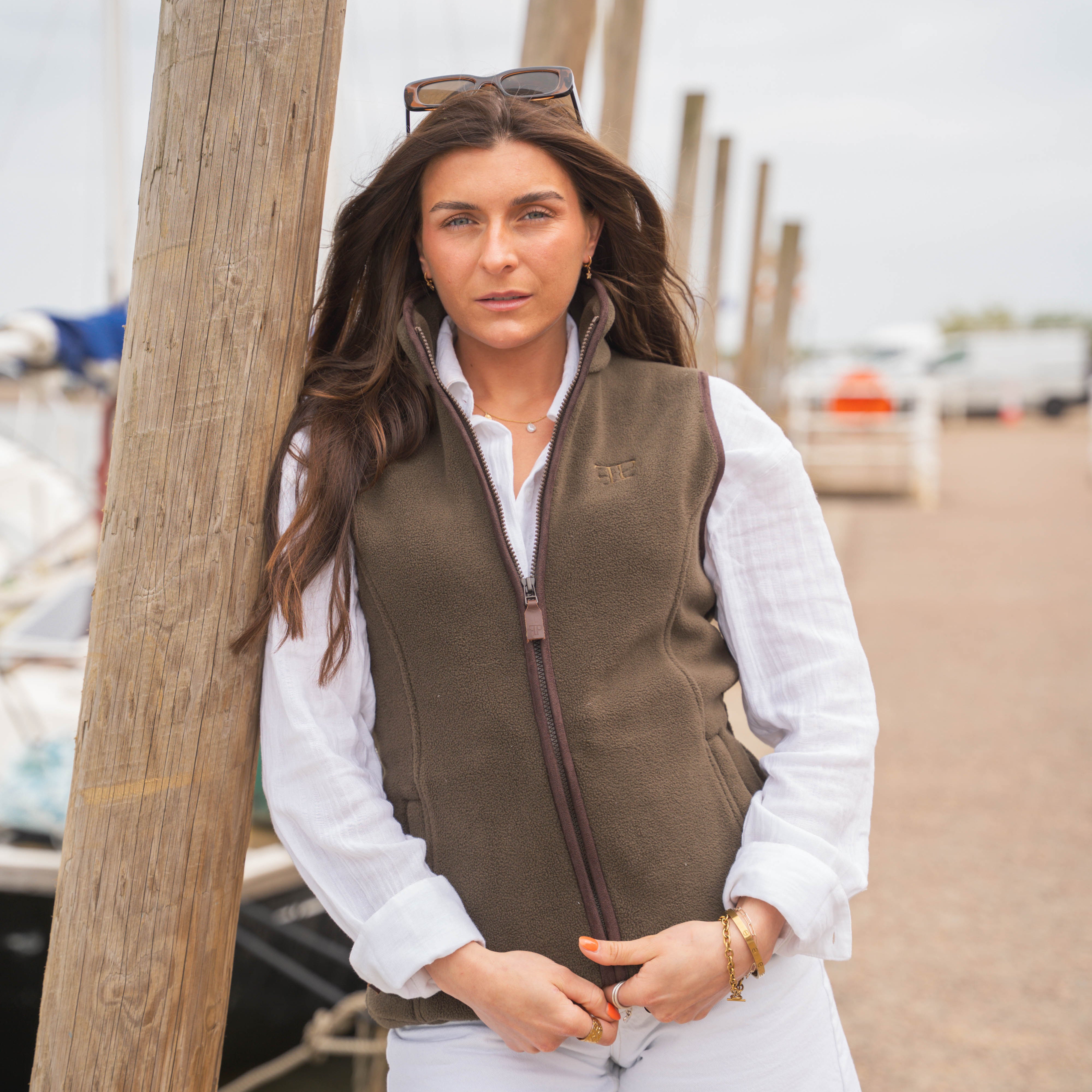 The Sandringham Gilet - Womens - Olive Green – The Famous Pheasant