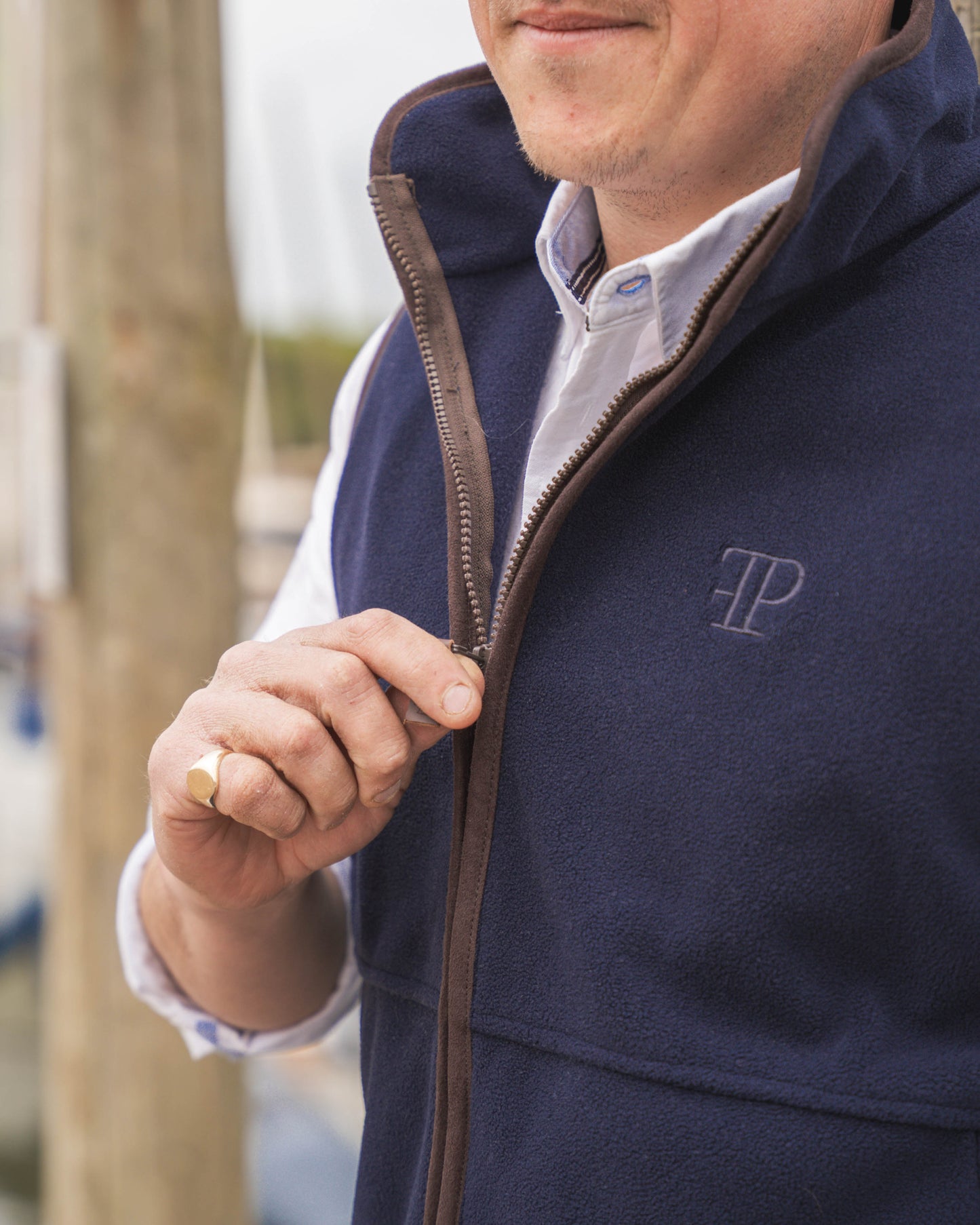 The Sandringham Gilet - Mens - Navy