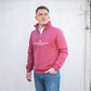 The Deluxe 1/4 Zip - Mens - Berry
