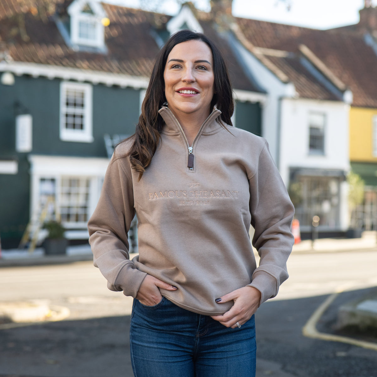 The Felbrigg 1/4 Zip - Womens - Taupe
