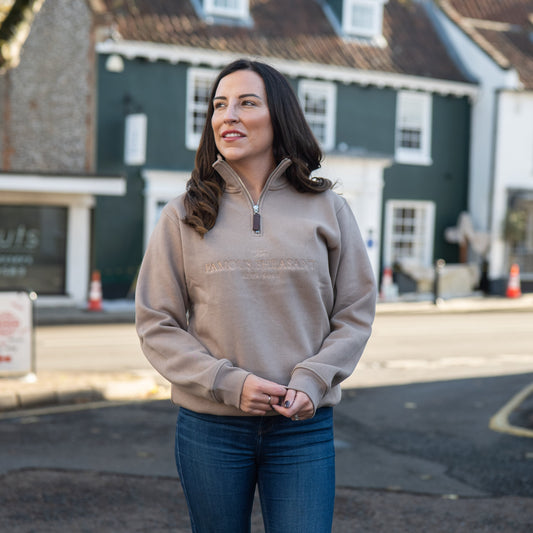 The Felbrigg 1/4 Zip - Womens - Taupe