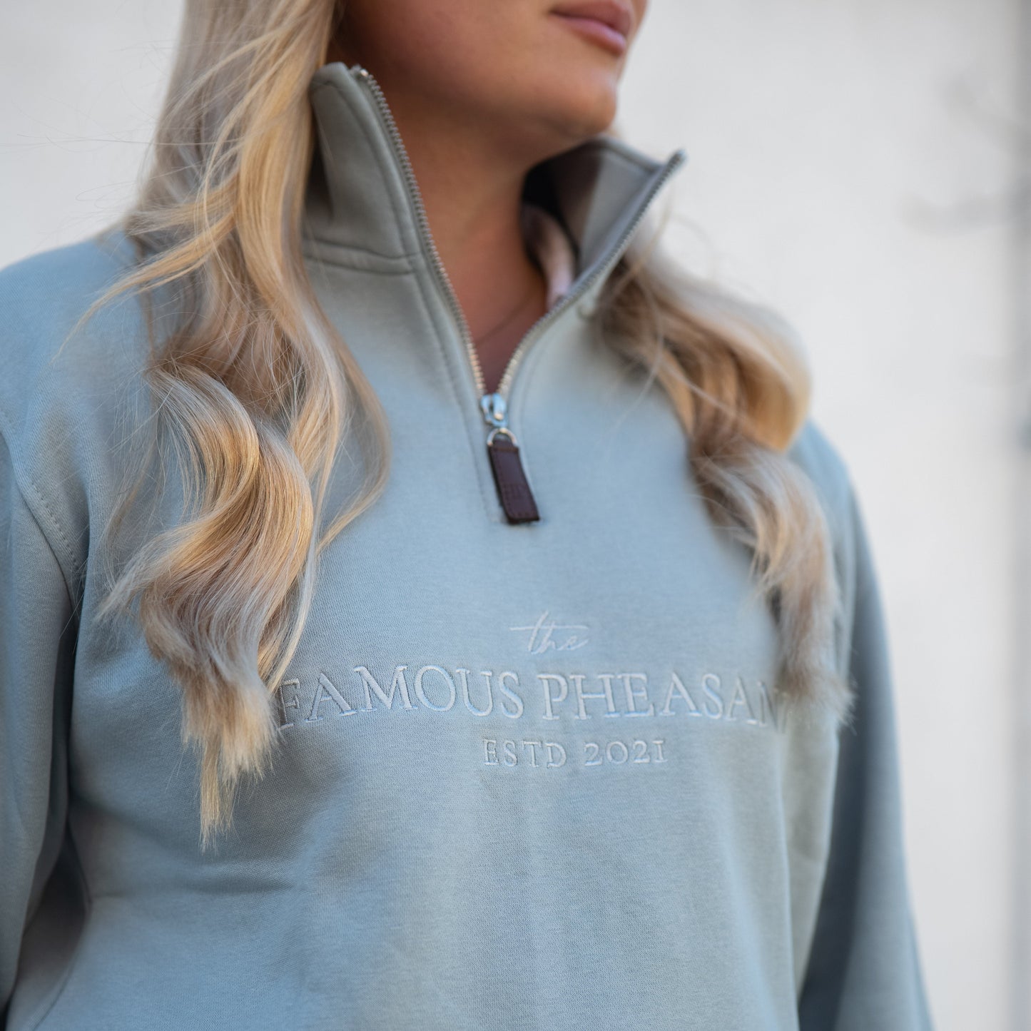 The Felbrigg 1/4 Zip - Womens - Sky Blue