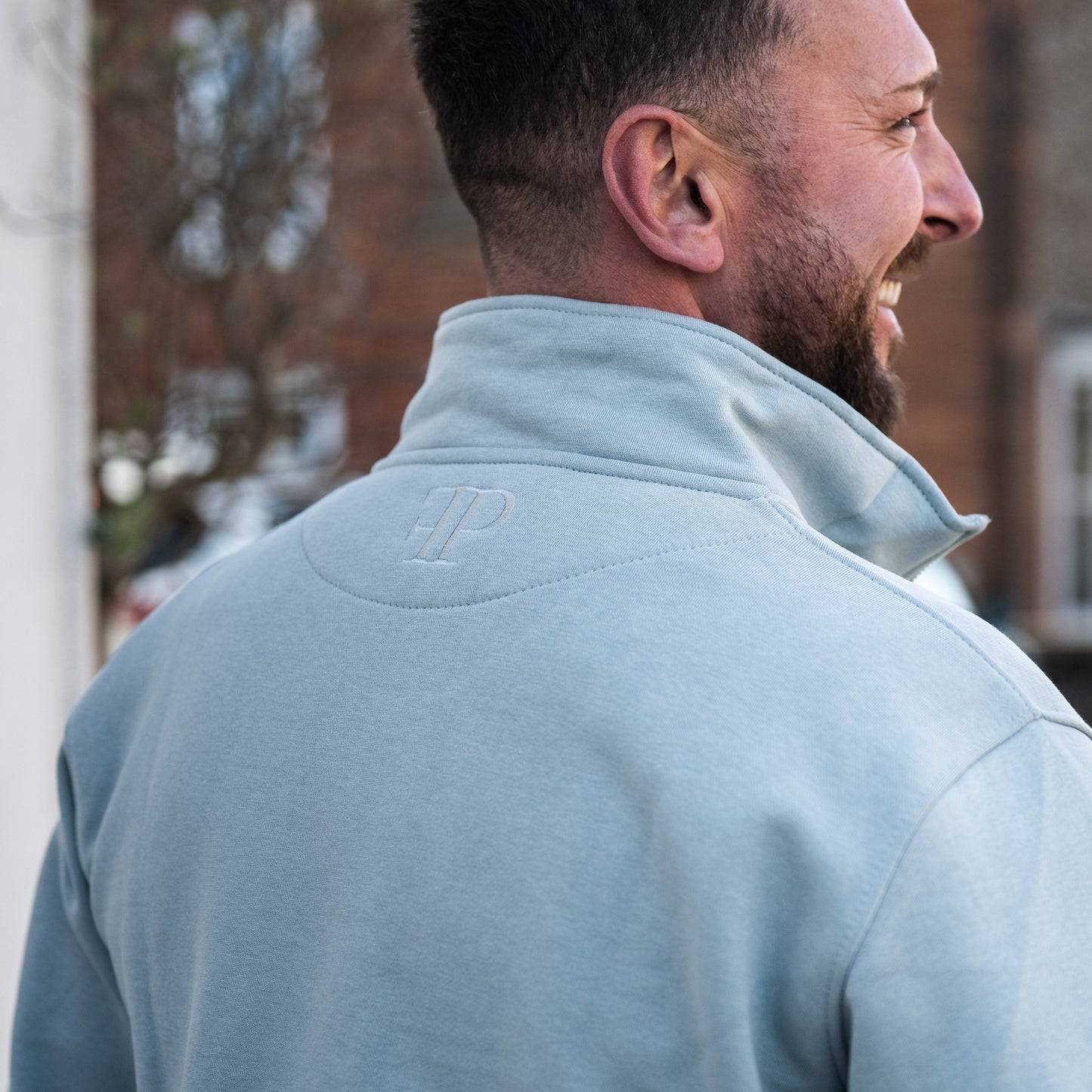 The Felbrigg 1/4 Zip - Mens - Sky Blue