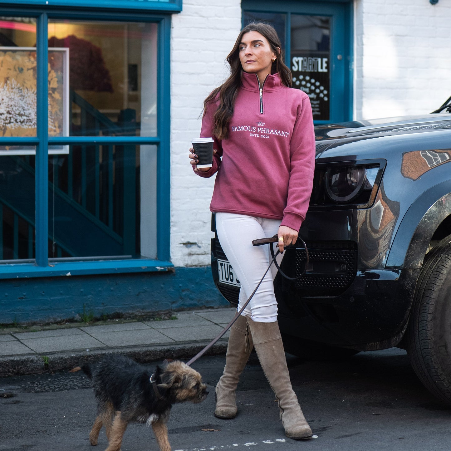 The Deluxe 1/4 Zip - Womens - Berry