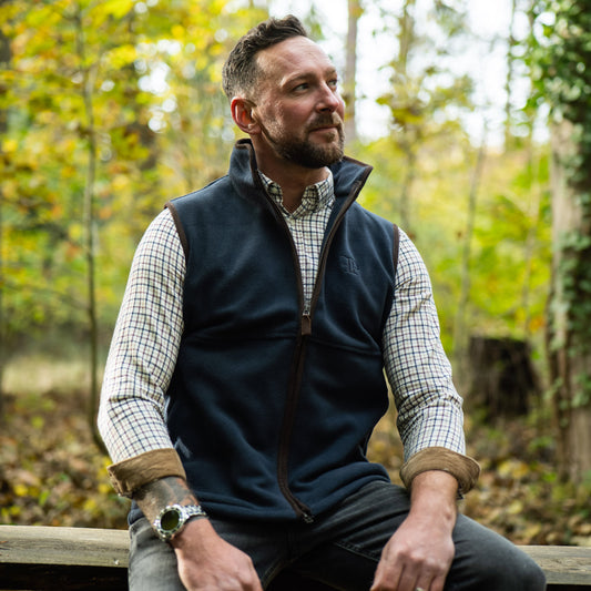 The Sandringham Gilet - Mens - Navy
