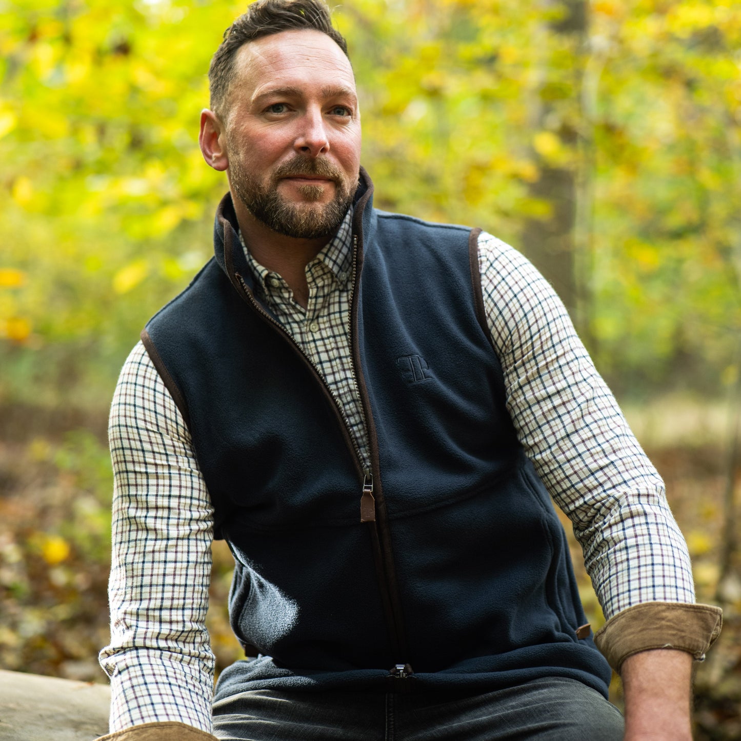 The Sandringham Gilet - Mens - Navy