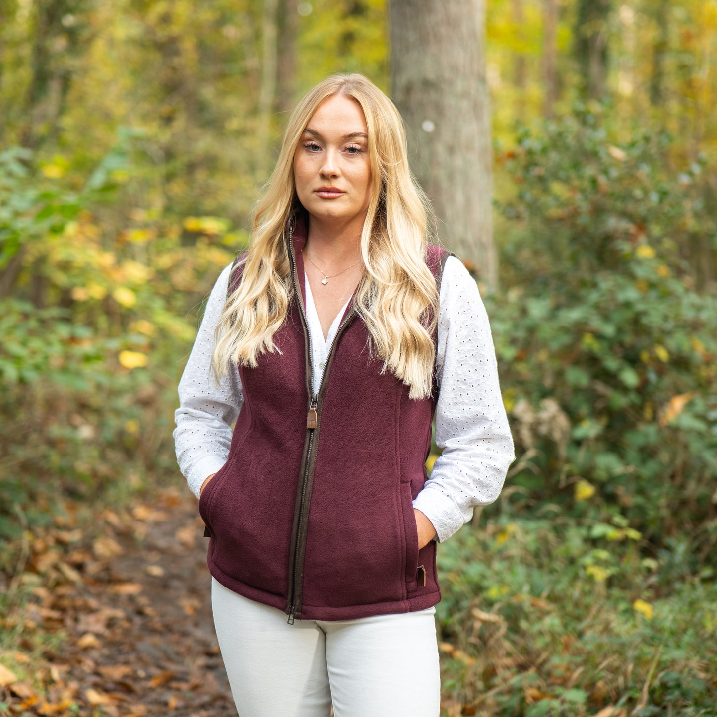 The Sandringham Gilet - Womens - Wine