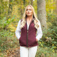 The Sandringham Gilet - Womens - Wine