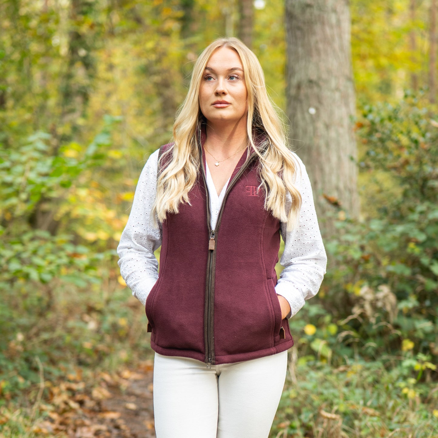 The Sandringham Gilet - Womens - Wine