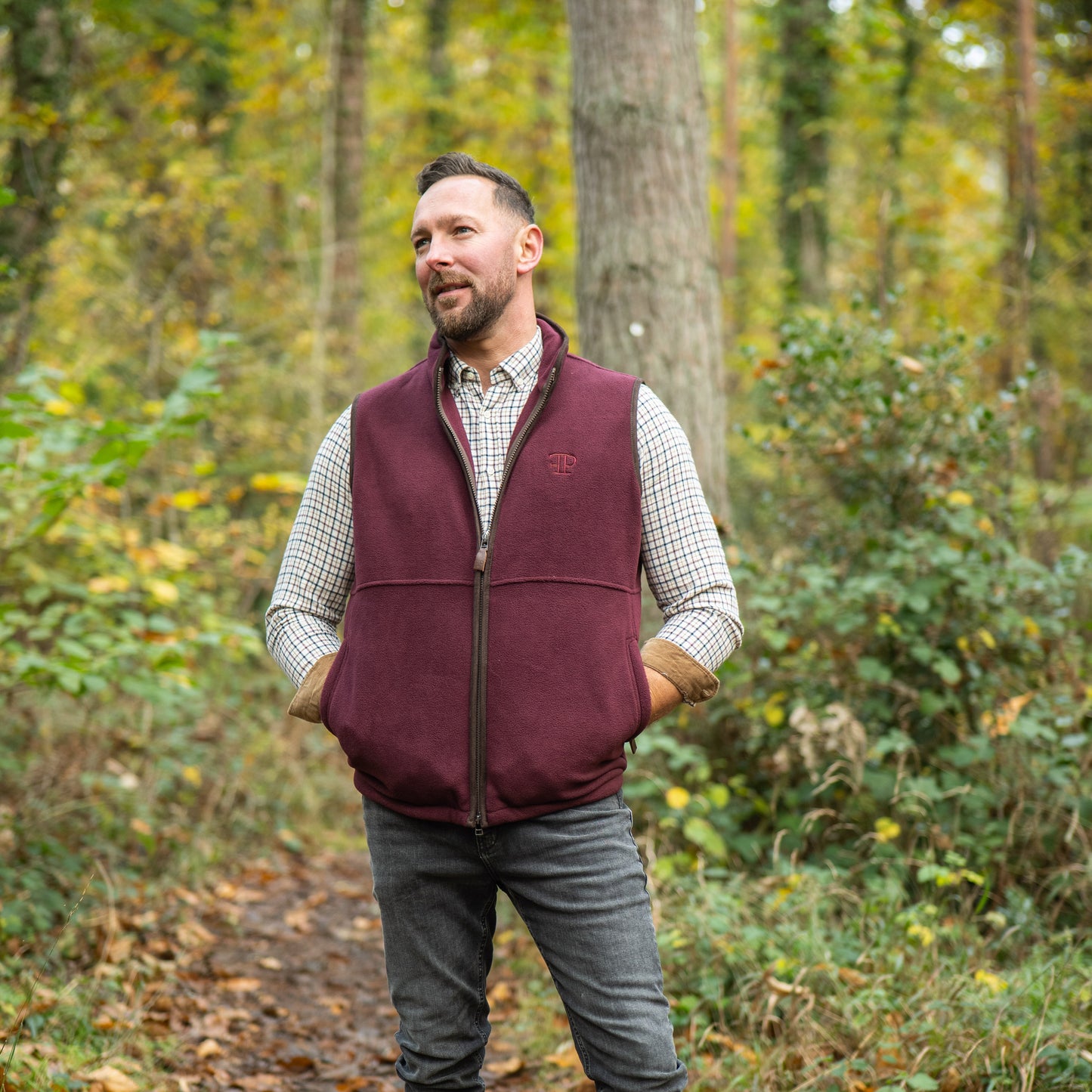 The Sandringham Gilet - Mens - Wine