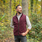 The Sandringham Gilet - Mens - Wine