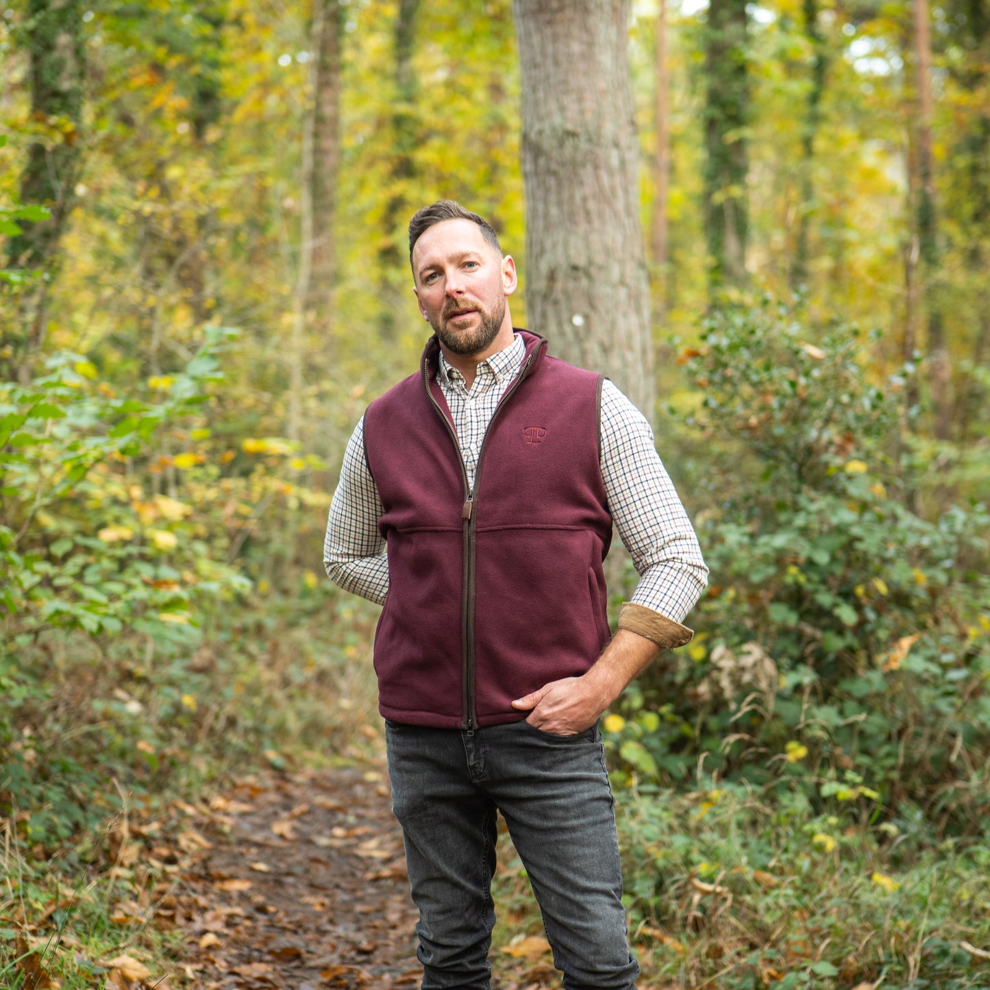 The Sandringham Gilet - Mens - Wine