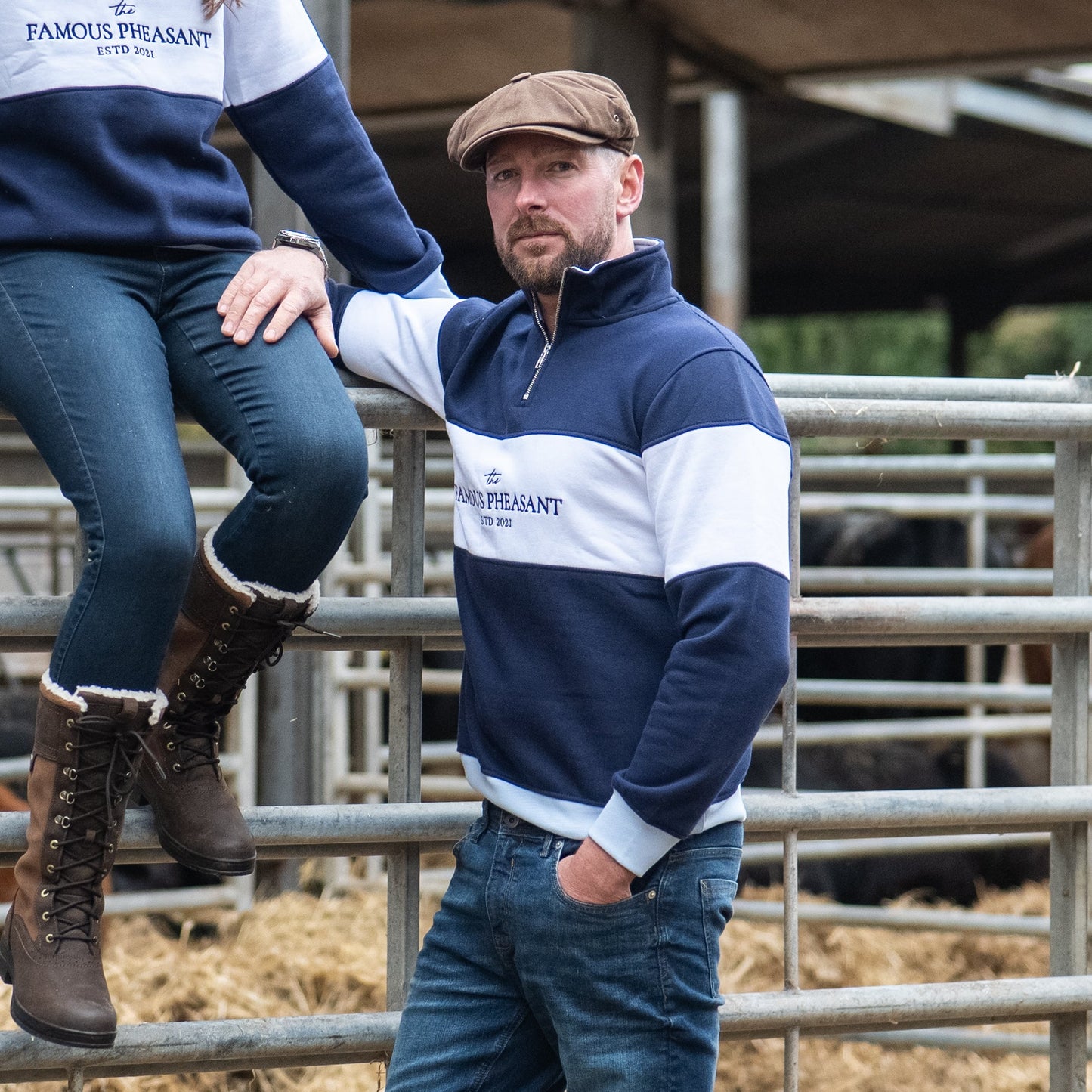 The Sheringham 1/4 Zip - Mens - Navy