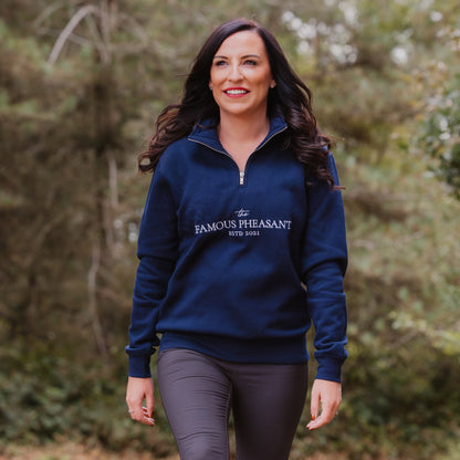 The Deluxe 1/4 Zip - Womens - Navy