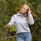 The Deluxe 1/4 Zip - Womens - Grey