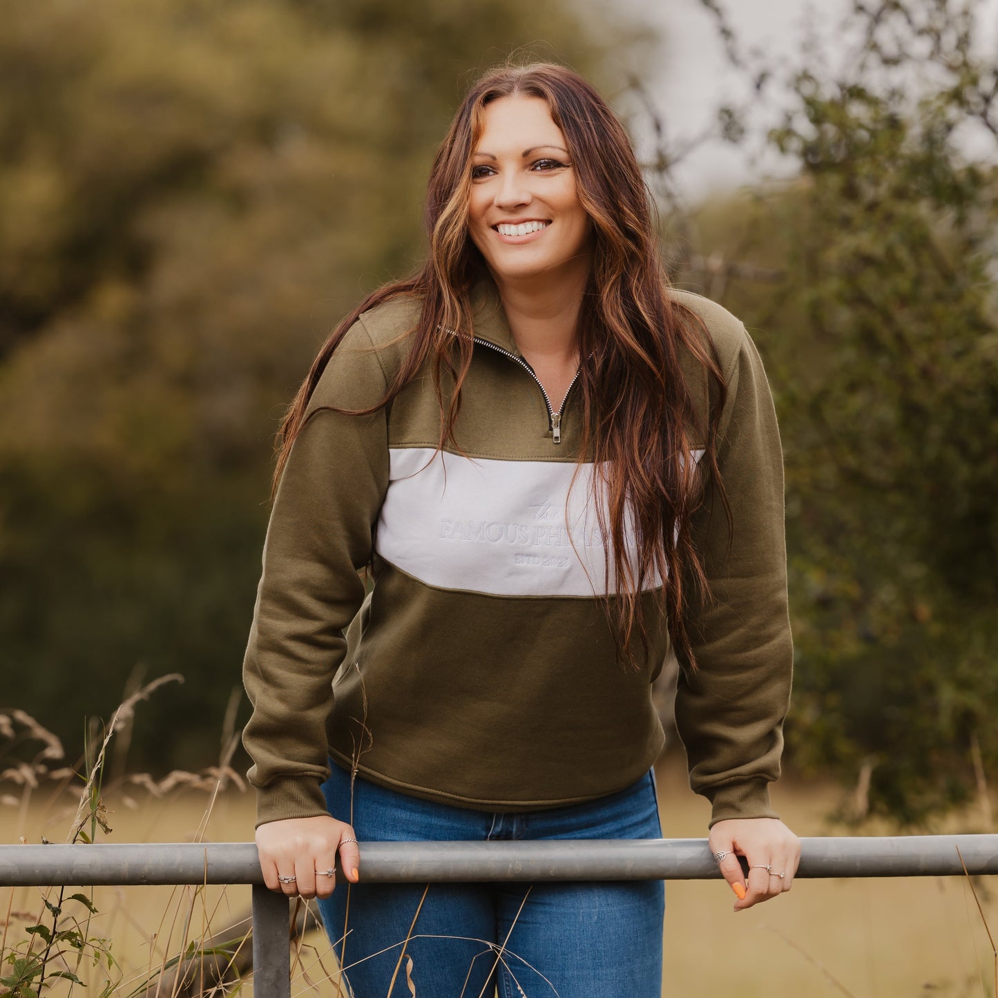 The Newmarket 1/4 Zip - Womens - Olive