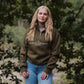 The Deluxe 1/4 Zip - Womens - Dark Olive