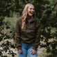 The Deluxe 1/4 Zip - Womens - Dark Olive