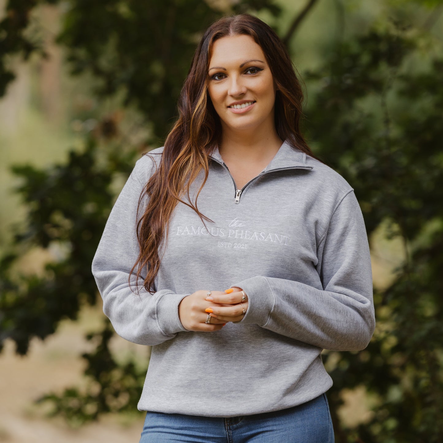 The Deluxe 1/4 Zip - Womens - Grey