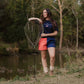 The Harlequin Rugby Shorts - Womens - Navy & Peach