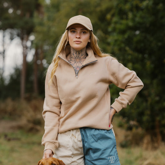 The Blakeney 1/4 Zip - Womens - Beige