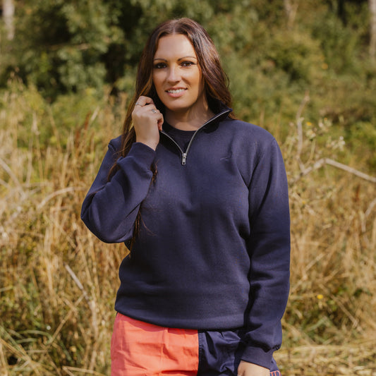 The Blakeney 1/4 Zip - Womens - Navy