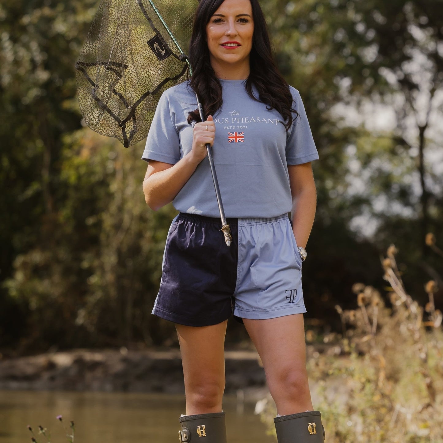 The Harlequin Rugby Shorts - Womens - Navy & Blue