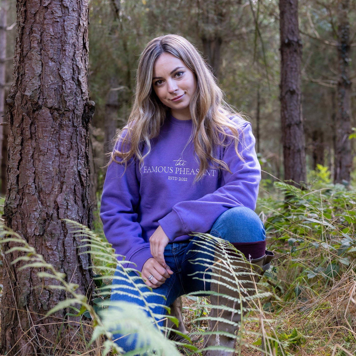 (EX-DISPLAY) - Womens Lilac Royal Norfolk Sweatshirt - ITEM007