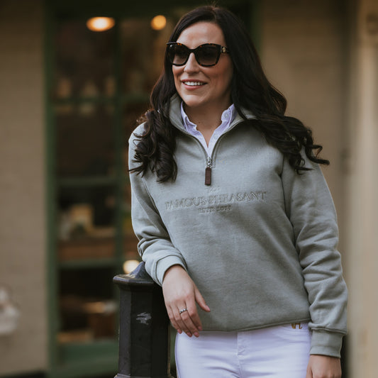 The Felbrigg 1/4 Zip - Womens - Sage Green