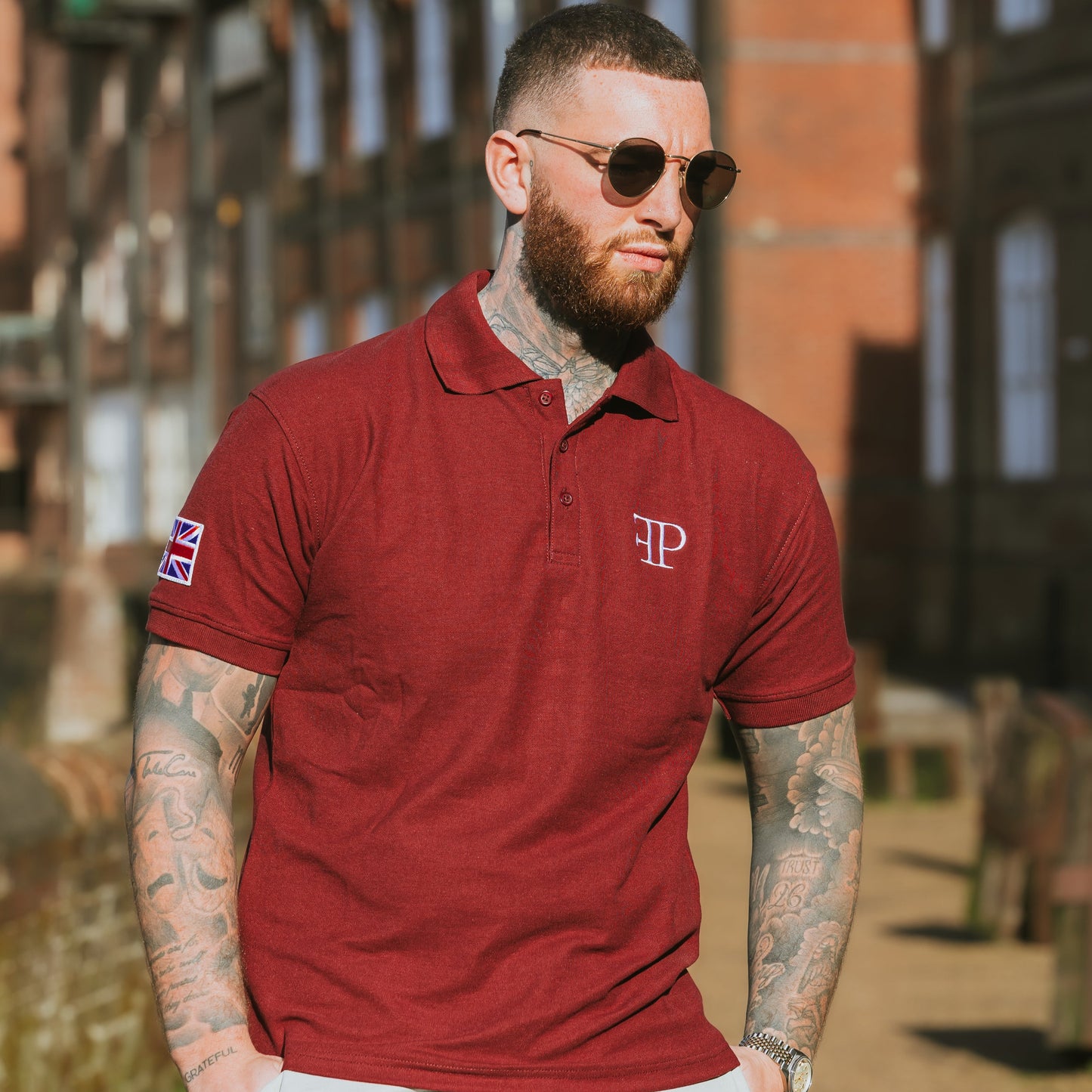 The Holkham Polo Shirt - Mens - Burgundy