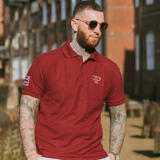 The Holkham Polo Shirt - Mens - Burgundy