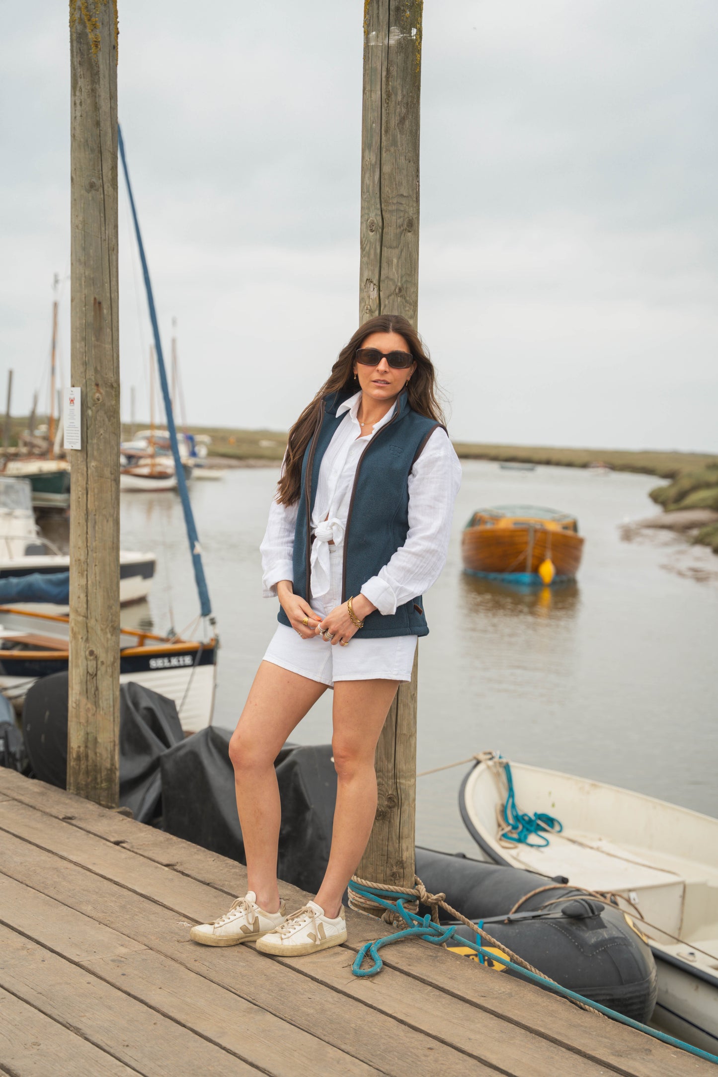 The Sandringham Gilet - Womens - Denim