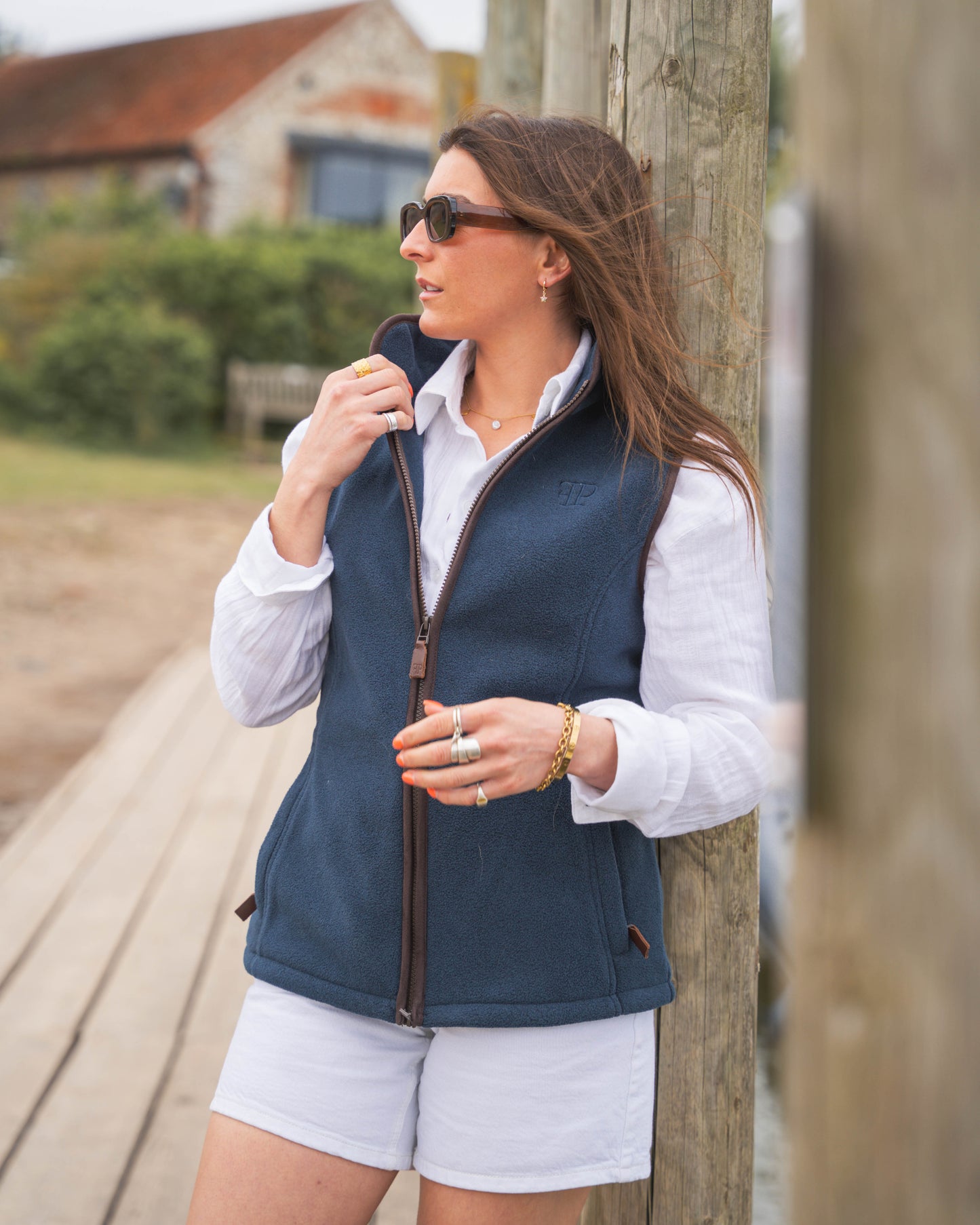 The Sandringham Gilet - Womens - Denim