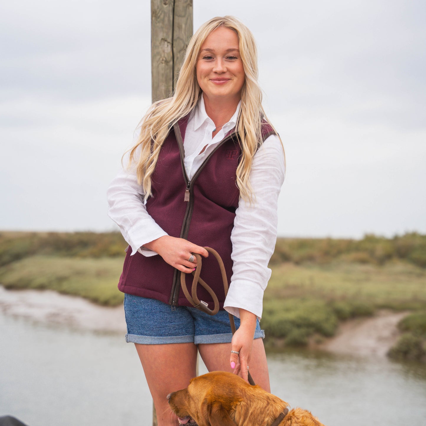 The Sandringham Gilet - Womens - Wine