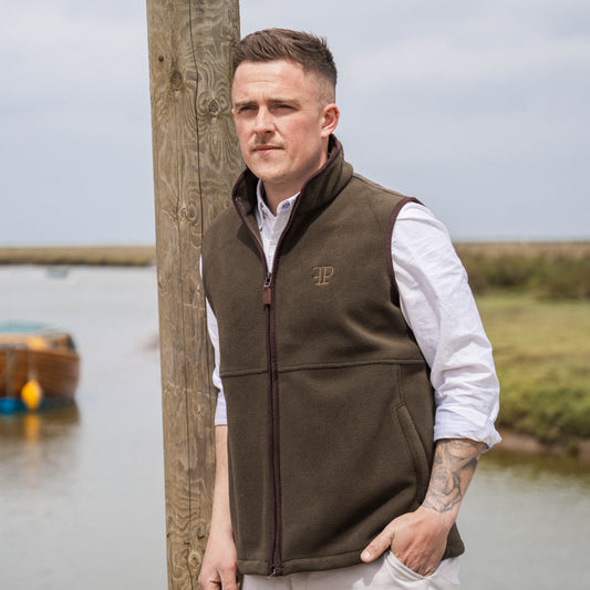 The Sandringham Gilet - Mens - Olive Green