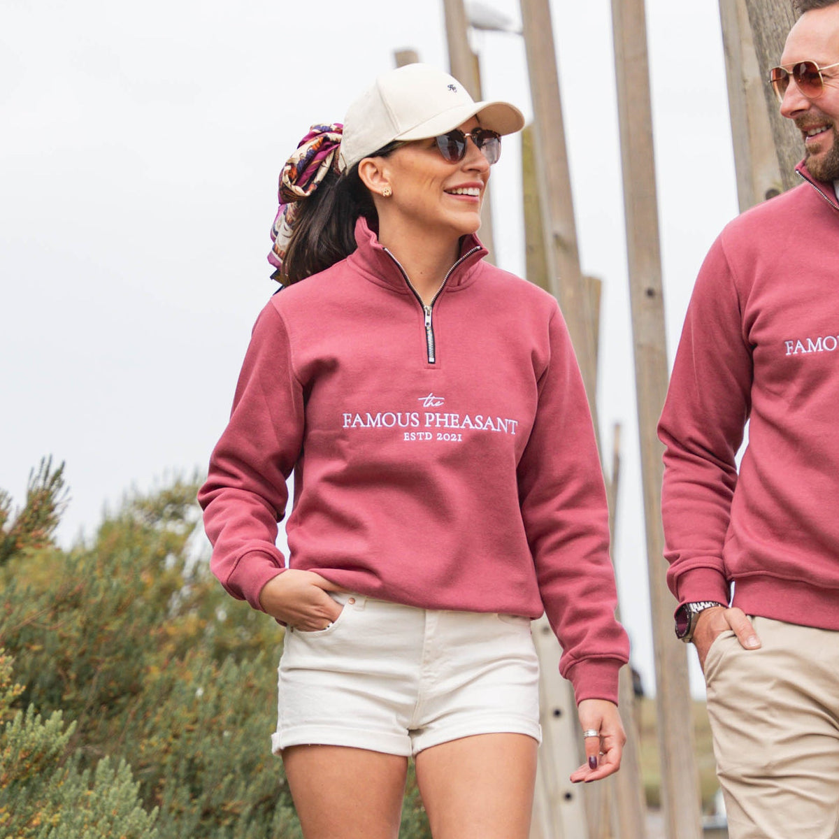 The Deluxe 1/4 Zip - Womens - Berry