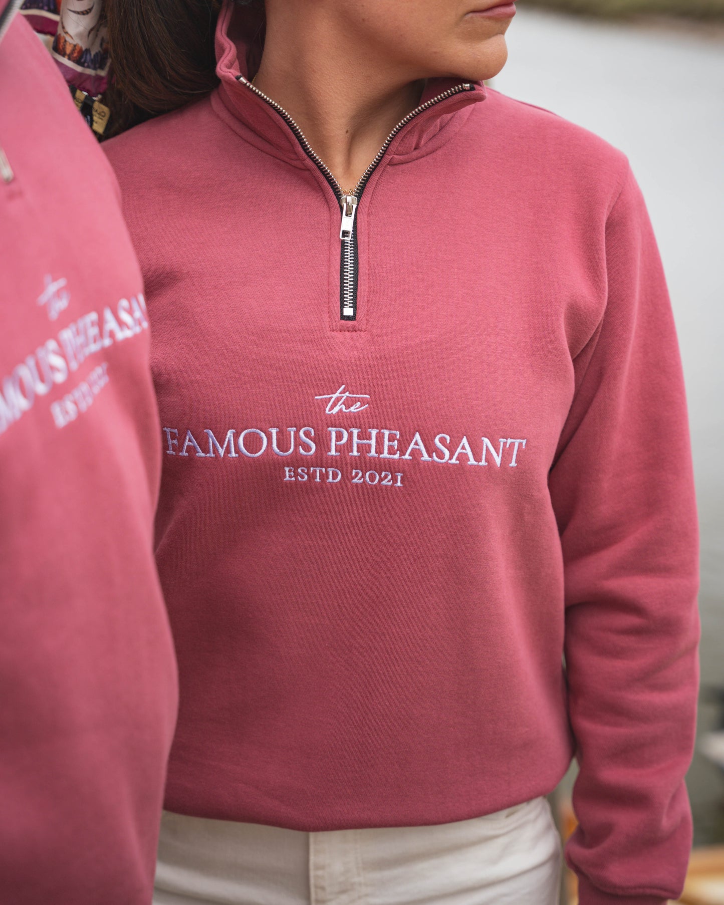 The Deluxe 1/4 Zip - Womens - Berry