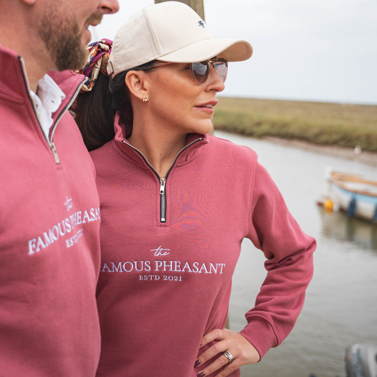 The Deluxe 1/4 Zip - Womens - Berry
