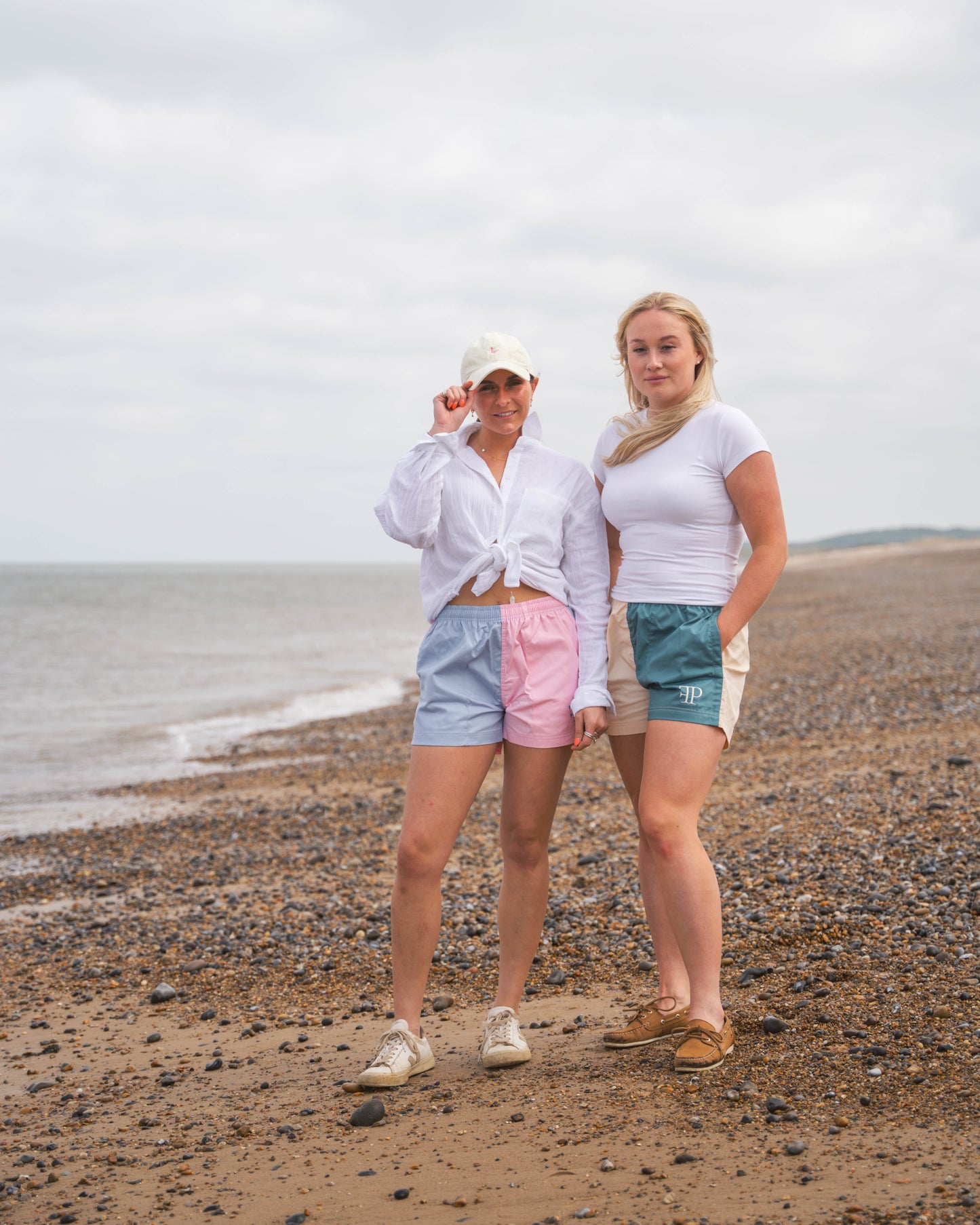 The Harlequin Rugby Shorts - Womens - Pink & White